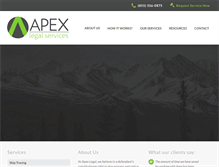 Tablet Screenshot of apexlgl.com